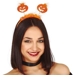 Halloween diadeem - pompoen - one size - oranje