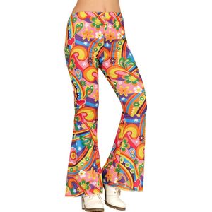 WE Fashion flared broek met panterprint bruin/lichtbruin/zwart WE Fashion flared broek met panterprint bruin/lichtbruin/zwart
