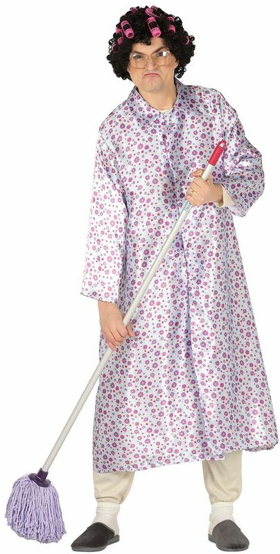 Fiestas Guirca - Volwassenkostuum Oma - Verkleedkleding - Multikleur - Jumpsuit en Jurk