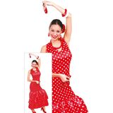Spaanse Jurk Flamenco Rood