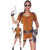 Tomb Raider Damenkost&#252;m - L (42 44) - Adventure Jumpsuit