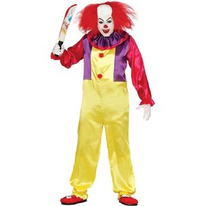 Enge killer clown outfit voor volwassenen