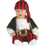 FIESTAS GUIRCA - Piratenkostuum - Zwart - T-shirt, Vest, Riem, Broek en Sjaal