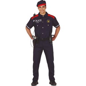 Fiestas Guirca Verkleedpak Politie Polyester Marine Maat L