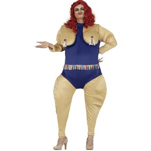 FIESTAS GUIRCA Brutaal wijnvat kostuum met drankdispenser, grappig kostuum voor heren, vrijgezellenfeest, maat L