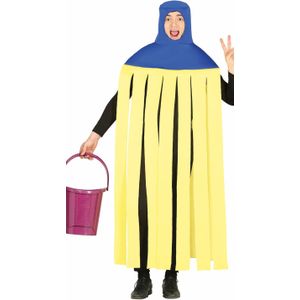 Dweil Kostuum - Blauw en Geel - Polyester