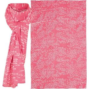 KATOENEN FOULARD ZAZU VISJES ROZE - BATELA