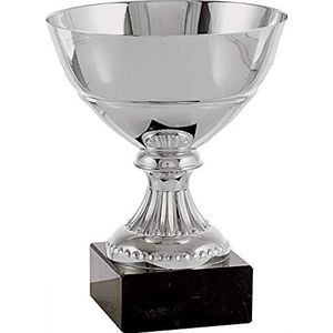 pallart 7199-4 trofee sport met design slakom lijn glad 15 cm, zilver, eenheidsmaat
