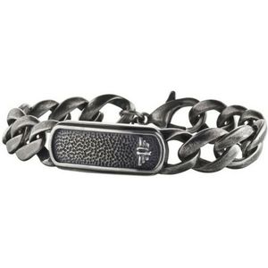 Unisex Armband Magnetisch Police Temptation II Gepolijste Ketting Roestvrij Stalen Armband Voor Mannen - PEAGB0010701, Eén Maat, Roestvrij Staal