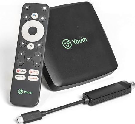 Youin - EN1060K - Android TV Box - Zwart - 4K UHD - Met DVB-Tuner