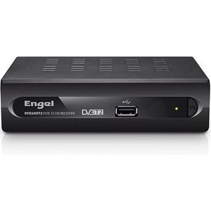 Engel Axil RT6100T2 DVB-T2 High Definition DTT-decoder, SCART + PVR, zwart