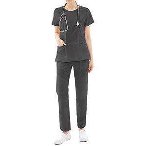 Misemiya - Gezondheidsuniformen voor vrouwen (72% polyester, 21% rayon, 7% spandex) – gezondheidsuniformen voor vrouwen medische uniformen 0043, grijs.