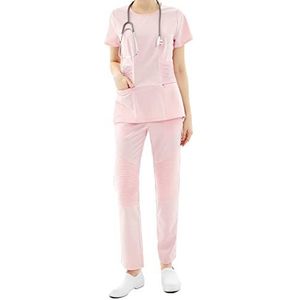 Misemiya - Gezondheidsuniformen voor vrouwen (72% polyester, 21% rayon, 7% spandex) – gezondheidsuniformen voor vrouwen medische uniformen 0043, Roze