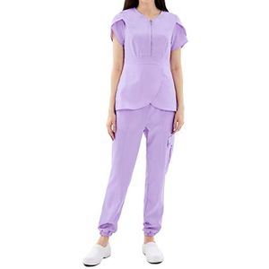 MISEMIYA - Sanitair-uniformen voor dames, medische uniformen, medische uniformen, verpleegsters, casaade en broek, Ref. 0053, Lila, XXL