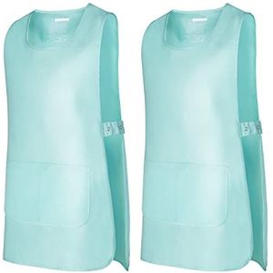 MISEMIYA - Pakket 2 eenheden - reinigingsschorten werklichamelijke klinische medische reiniging dierenartsen sanitair gastvrij, turquoise, L