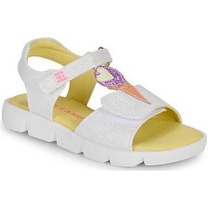 Agatha Ruiz de la Prada 232931, sandalen, wit (gemetalliseerd textiel), 24 EU, wit, textiel, metallic, 24 EU