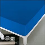 Verstelbaar onderlaken Naturals Blauw Afmetingen VK super kingsize bed (180 x 190 cm)
