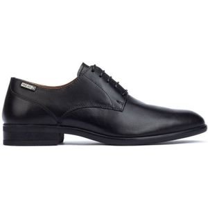 Pikolinosvoor mannen. M7J-4187 Bristol leren schoenen M7J-4187 zwart (40), Leer, Plat, 1 tot 3 cm, Veters, Casual