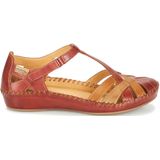 Pikolinos 655-0732C5 - Volwassenen Platte sandalen - Kleur: Rood - Maat: 40