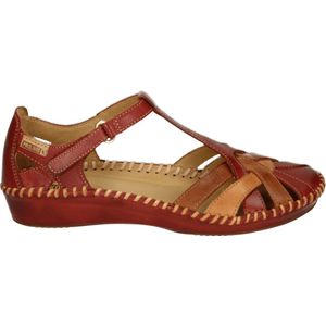 Pikolinos 655-0732C5 - Volwassenen Platte sandalen - Kleur: Rood - Maat: 38