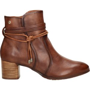 Pikolinos - Calafat - Enkellaarzen - Cognac - Kalfsleder - Blokhak 5 cm