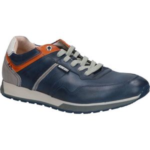 Pikolinos, Schoenen, Heren, Blauw, 46 EU, Leer, Veelzijdige Twee-Tone Herensneaker