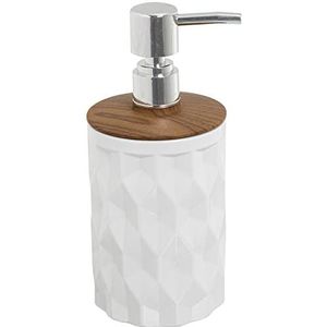 DRW Acryl baddispenser in wit, 19 x 8 x 8 cm