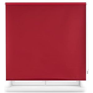 Decorblind Thermisch verduisterend rolgordijn, afmetingen: 100 x 175 cm, breedte x lengte/maat stof rolgordijn: 97 x 170 cm, effen bordeaux, eenvoudig aan muur of plafond te installeren