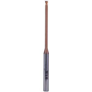 Hardmetalen frees met platte punt 2 lippen <55 HRC (0,2μm) d:1,6 l:14