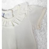 Babidu - Romper - Wit - Hydrofiele Stof - Kraagje