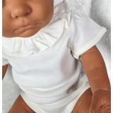 Babidu - Romper - Wit - Hydrofiele Stof - Kraagje