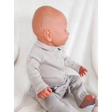 BABIDU Babybody - Lange Mouwen - Uniseks - Katoen - V-hals - Hypoallergeen