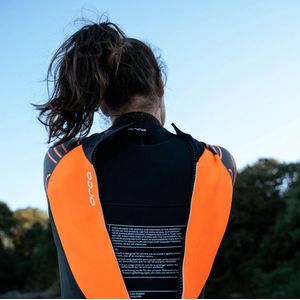 combinaison neoprene femme orca zeal hi vis noir orange s