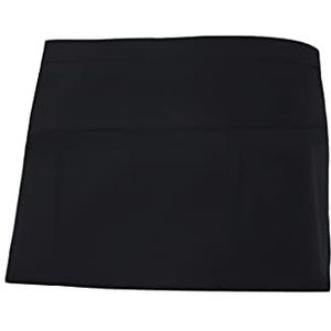 Velilla Korte schort voor volwassenen, uniseks., Blanco Y Gris, Eén maat