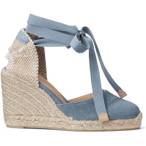 Castañer, Sleehak sandalen Wit, Dames, Maat:37 EU