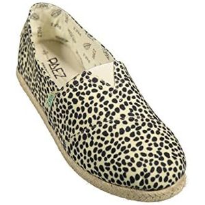 Paez Classic Raw Animal Print Espadrilles Dames, Beige