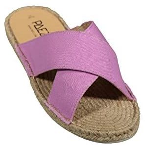 vegan paez suede dames gekruiste sandalen, Violet, 39 EU