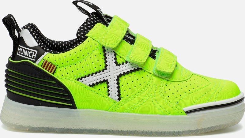 Munich Sneakers - Geel - Imitatieleer - Klittenbandsluiting