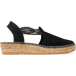 Toni Pons - Nuria - Espadrilles - Black - Suède - Dempende Zool