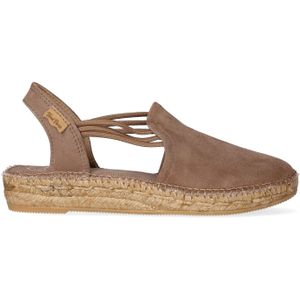 Toni Pons Nuria Dames Espadrilles Taupe | Taupe | Suède | Maat 45 | NURIAtaupe