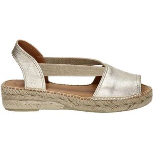 Toni Pons - Etna - Espadrilles - Beige - Leer - Peep-Toe