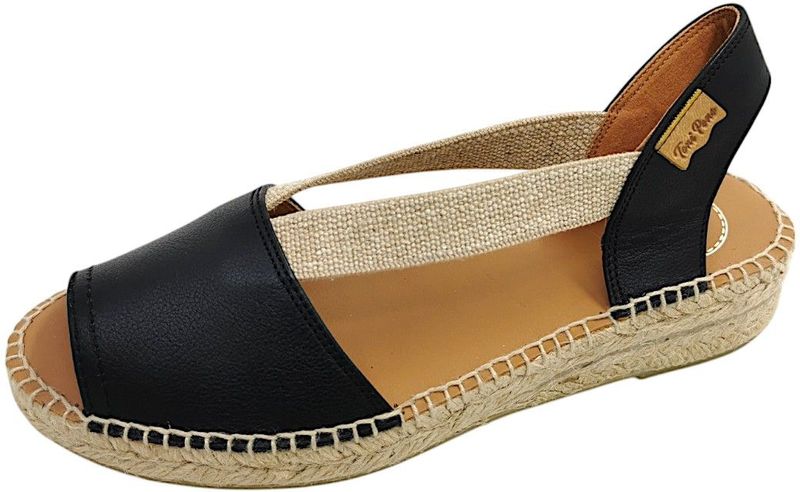 Toni Pons Etna Dames Espadrilles - Zwart - Maat 35