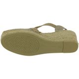 Women's espadrille in cotton fabric - TRITON - Platinum, 39 EU