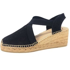 Toni Pons Triton Dames Espadrilles - Zwart