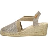 Keds - Lurex Stripe - Ballerina's - Zilver