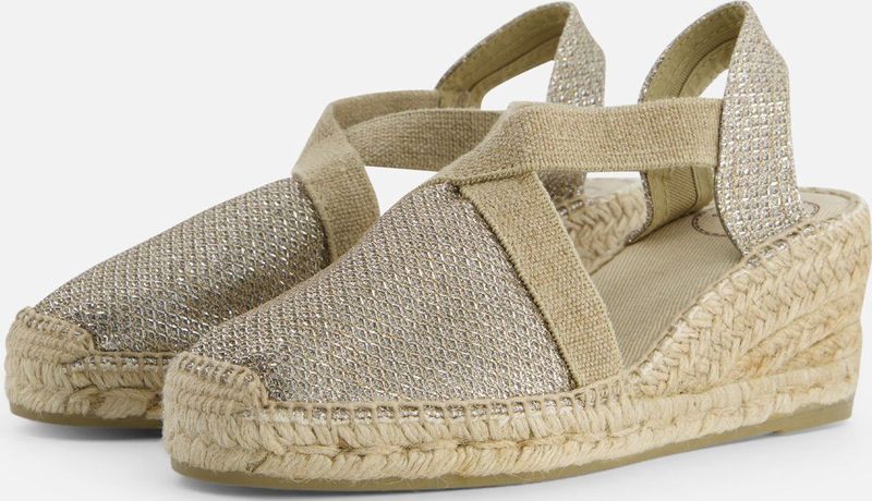 Keds - Lurex Stripe - Ballerina's - Zilver