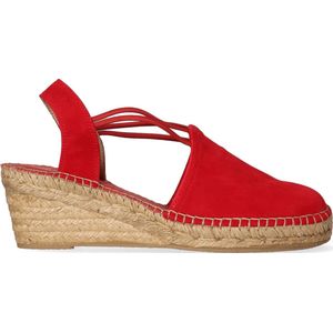 Toni Pons Tremp Dames Espadrilles Gerd | Rood | Suède | Maat 42 | TREMPgerd