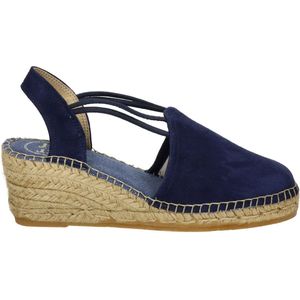 Toni Pons Tremp Dames Espadrilles met sleehak - Blauw - Maat 38