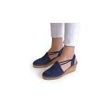 Toni Pons - Tremp - Espadrilles - Blauw - Sleehak