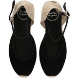 LLORET-5 - Espadrille - Suède - Effen Kleuren - Jute Sleehak